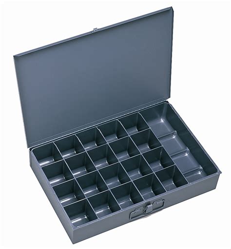 steel compartment box|storage box with compartments.